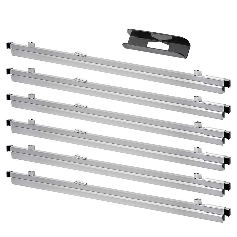 Adir Corp. Adir Blueprint Clamp 30 Inches - Blueprint Clips, Blueprint Binding Strips, Architectural Blueprint Binders for Blue Print Organizers, Poster, Maps & Construction Plan Holder (Pack of 6) - Image 1